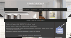 Desktop Screenshot of gardinen-friedrichs.de