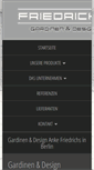 Mobile Screenshot of gardinen-friedrichs.de
